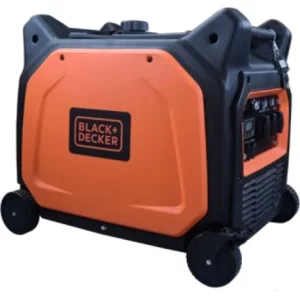 Générateur insonorisé d'inverseur d'essence de BLACK+DECKER 6.5 kW 230V BXGNi6500E (orange)