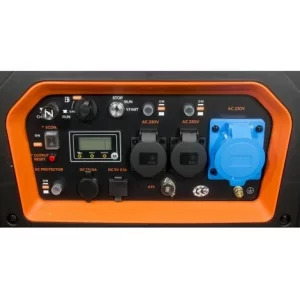 Générateur insonorisé d'inverseur d'essence de BLACK+DECKER 6.5 kW 230V BXGNi6500E (orange)