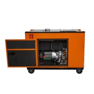 Groupe électrogène diesel BLACK + DECKER 6,3 kW 230 V, insonorisé, BXGND6300E, orange